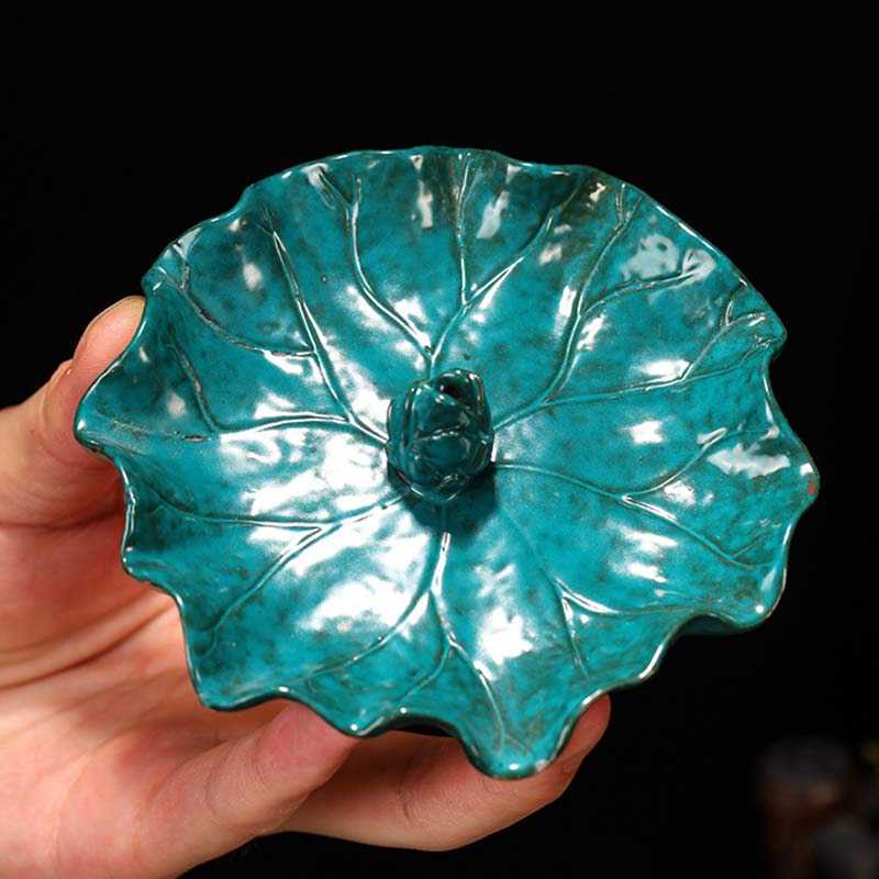 Buddha Stones Tibetan Lotus Blessing Incense Burner Decoration