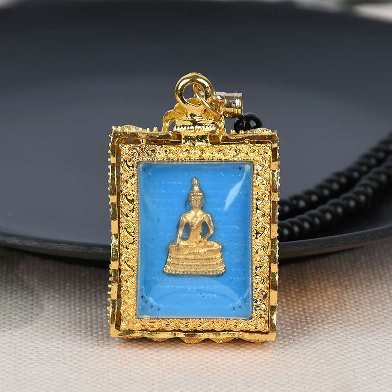 Obsidian Buddha Serenity Pendant Necklace (Extra 30% Off | USE CODE: FS30)