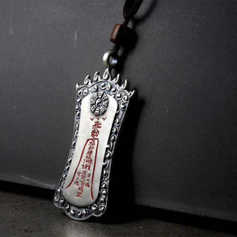 Buddha Stones FengShui Bagua PiXiu Cinnabar Balance Necklace Pendant