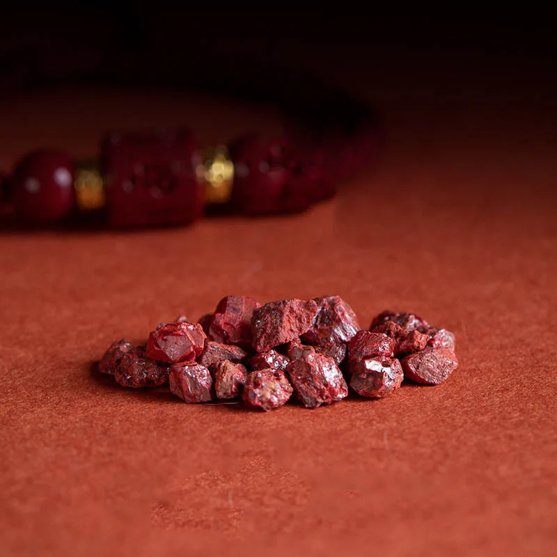 Buddha Stones Tibet Cinnabar Om Mani Padme Hum Engraved Blessing Braided Bracelet