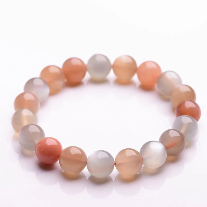 Buddha Stones Natural Moonstone Wealth Positive Bracelet