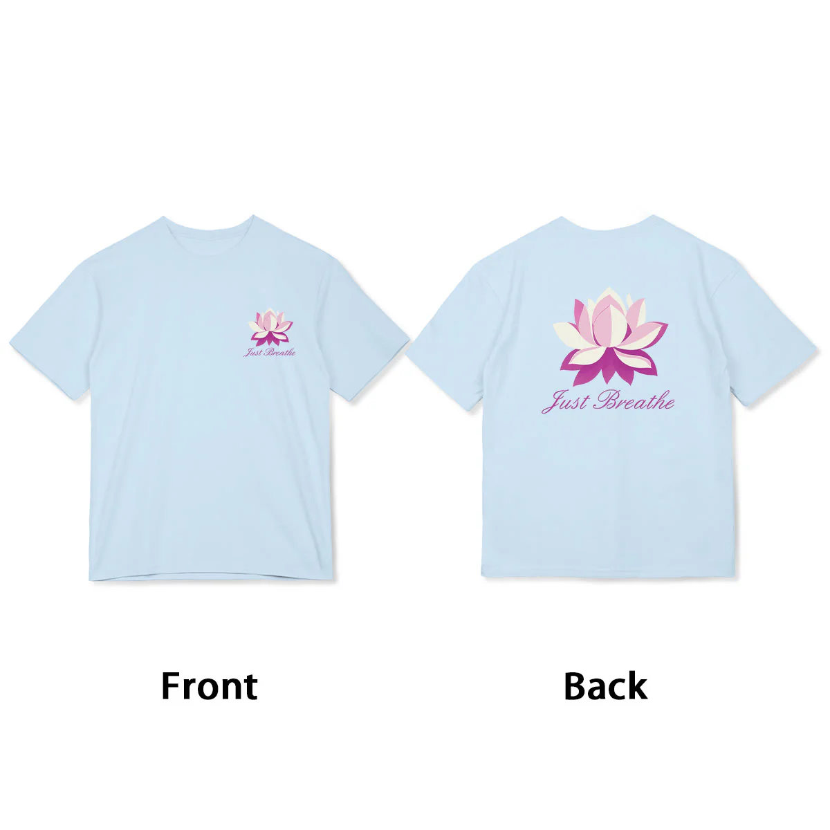 Buddha Stones Lotus Just Breathe Tee T-shirt