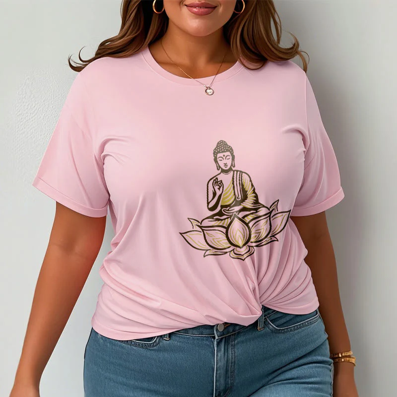 Buddha Stones Buddha Meditating In The Lotus Tee T-shirt