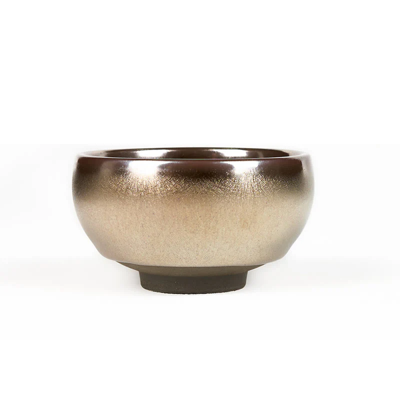 Buddha Stones Handmade Chinese Jianzhan Koi Fish Lotus Leaf Ceramic Teacup Kung Fu Tea Cup 150ml