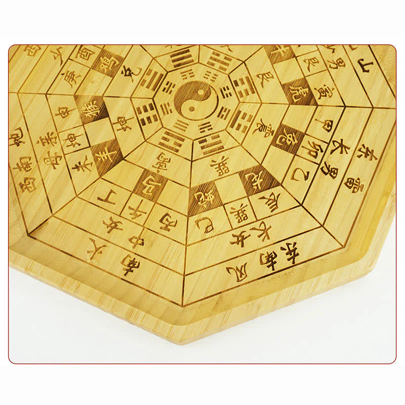 Buddha Stones Feng Shui Bamboo Bagua Map Harmony Energy Map