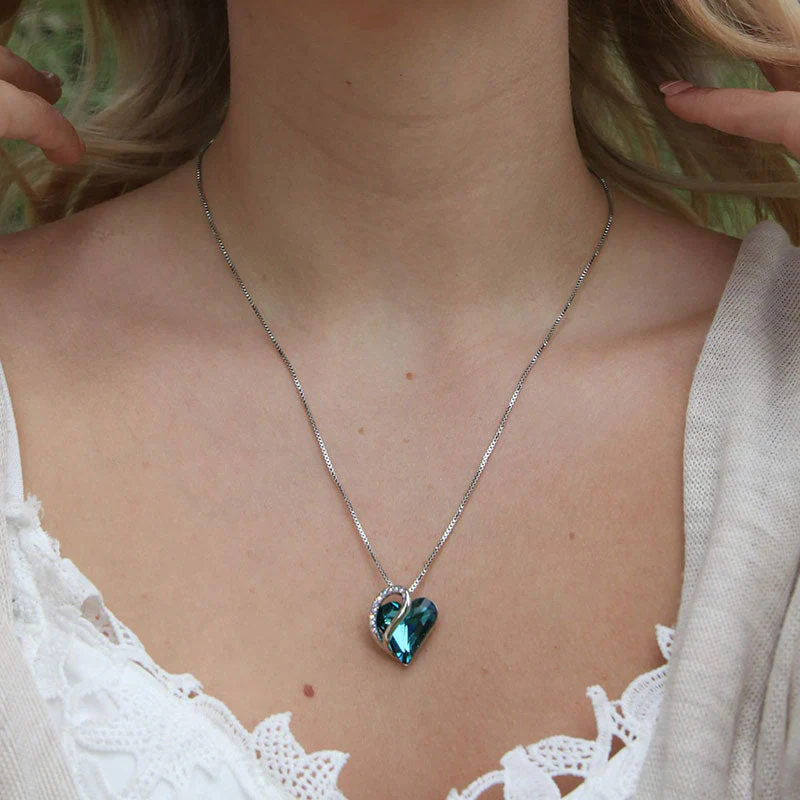 Buddhastoneshop Love Heart Birthstone Healing Energy Necklace Pendant (Extra 30% Off | USE CODE: FS30)