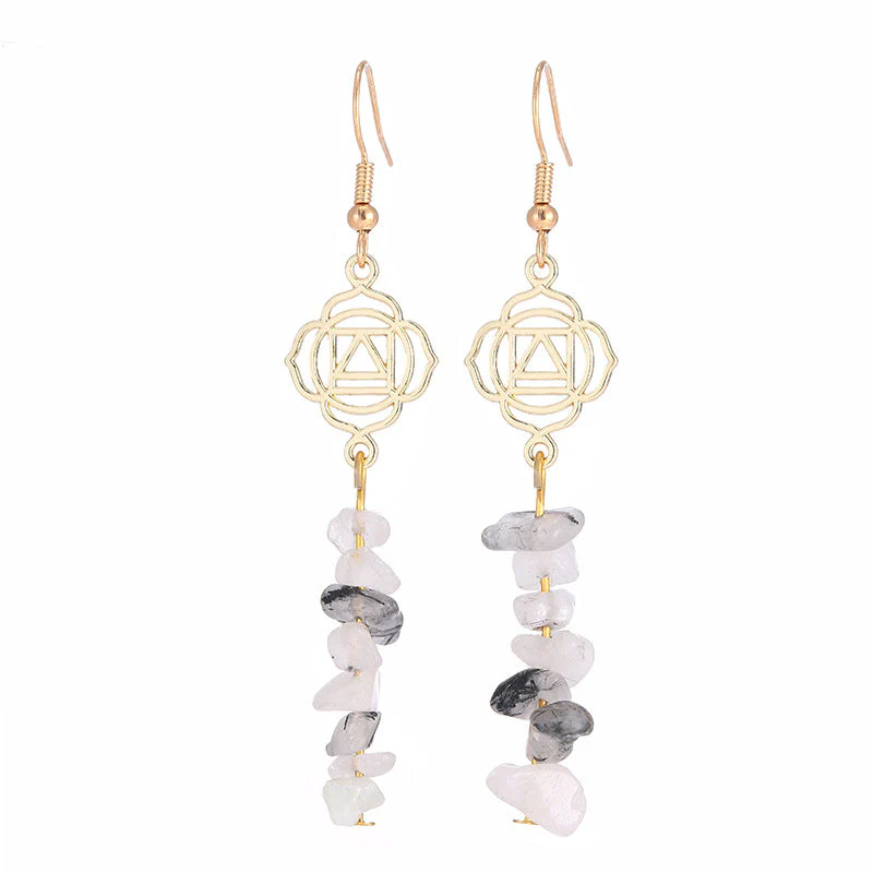Healing Crystals Zen Cairn Confidence Earrings (Extra 30% Off | USE CODE: FS30)