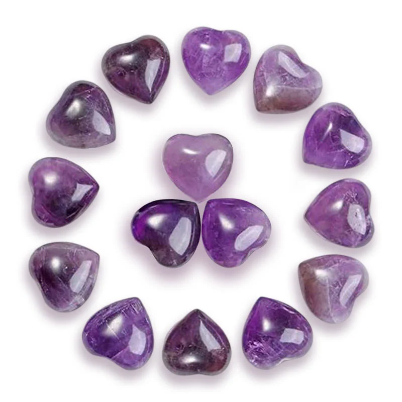 Buddha Stones Natural Amethyst Tiger's Eye Stone Love Decoration