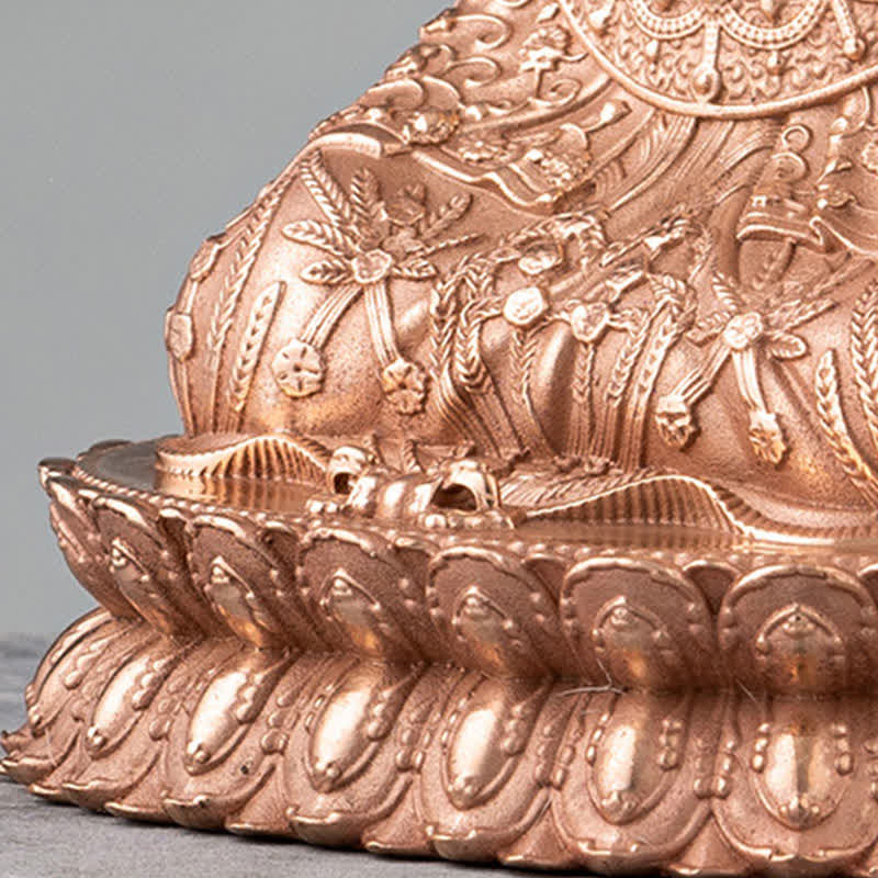 Buddha Stones Shakyamuni Figurine Compassion Handmade Copper Statue Decoration