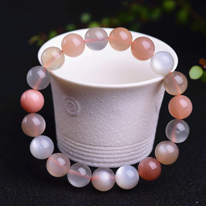Buddha Stones Natural Moonstone Wealth Positive Bracelet