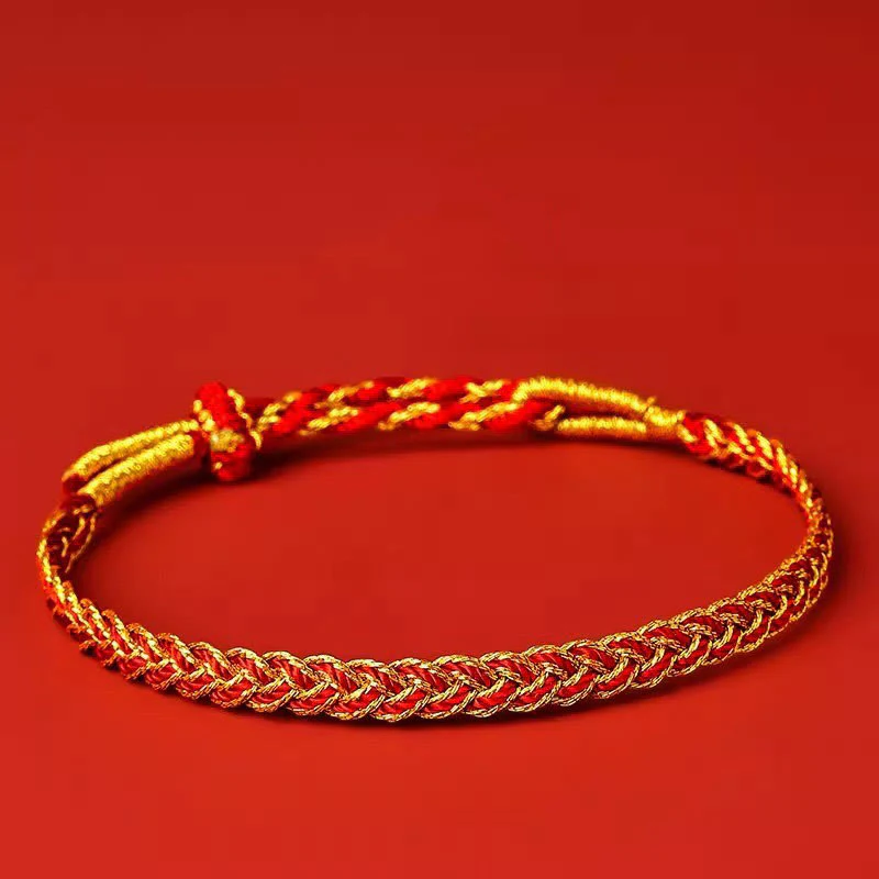 Buddha Stones Red String Yellow String Luck Bracelet