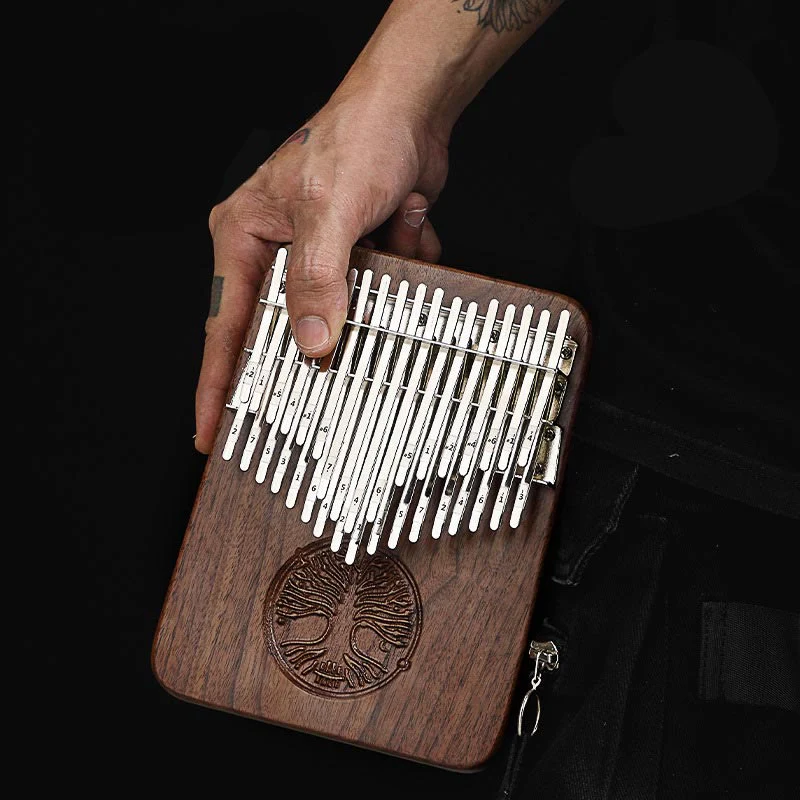 Buddha Stones Kalimba 34 Keys Thumb Piano Tree of Life Design Portable Finger Marimba Piano