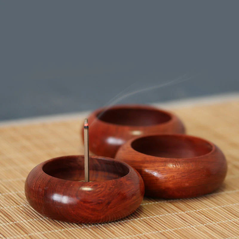 Buddha Stones Rosewood Meditation Healing Incense Burner Decoration