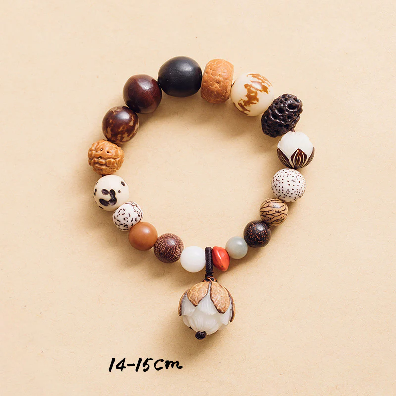 Buddha Stones Bodhi Seed Lotus Wisdom Peace Wrist Mala Bracelet
