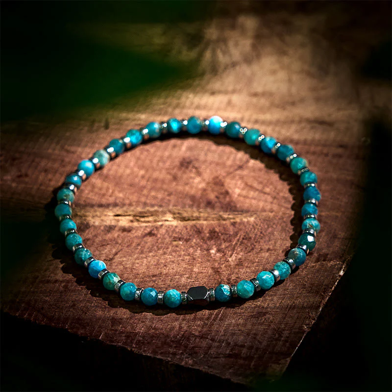 Buddha Stones Apatite Hematite Communication Bracelet