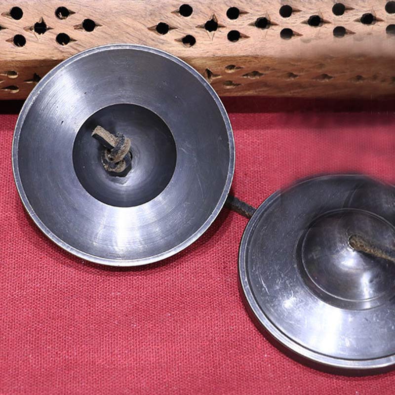 Buddha Stones Tibetan Tingsha Bell Copper Luck Decoration With Bag