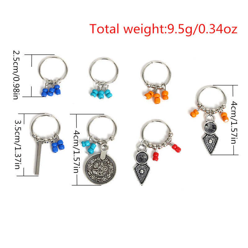 Buddha Stones Antique Leaf Coins Beads Barrette Hair Pins Decoration