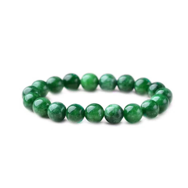 Buddha Stones Cyan Jade Bead Calm Harmony Bracelet