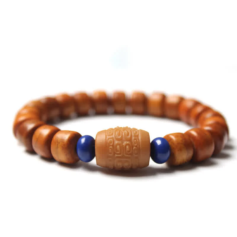 Buddha Stones Tibetan Bone Beads Om Mani Padme Hum Strength Bracelet