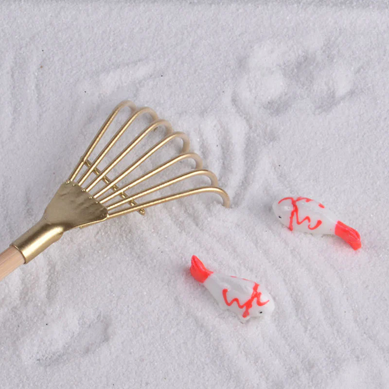 Buddha Stones Koi Fish Small Bridge Calm Peace Meditation Zen Garden Decoration