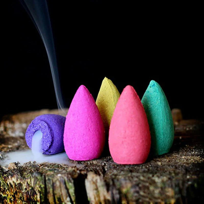 Buddha Stones Little Skull Ghost Purple Clay Backflow Smoke Fountain Peace Incense Burner Decoration (Extra 30% Off | USE CODE: FS30)