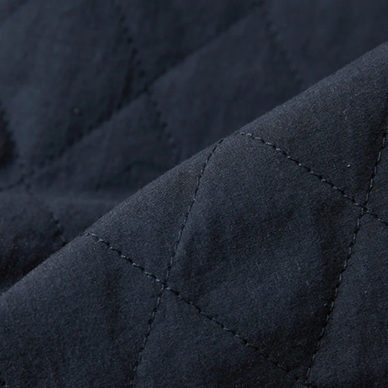 Buddha Stones Diamond Quilted Design Thermal Fleece-Lined Women's Harem Cotton Pants With Pockets