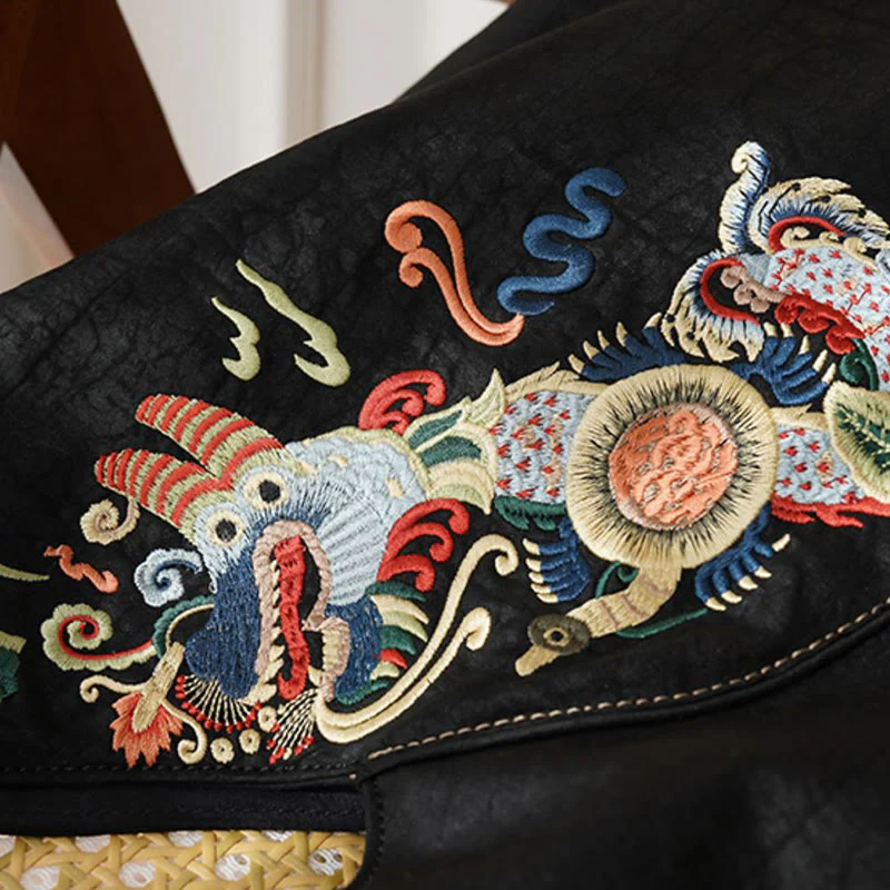 Buddha Stones Fish Flower Phoenix Embroidery Xiangyunsha Silk Shoulder Bag