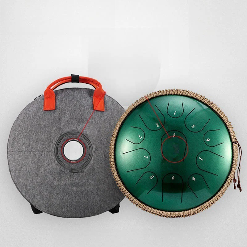 Buddha Stones Steel Tongue Drum Sound Healing Mindfulness Meditation Drum Kit 15 Note 14 Inch Percussion Instrument