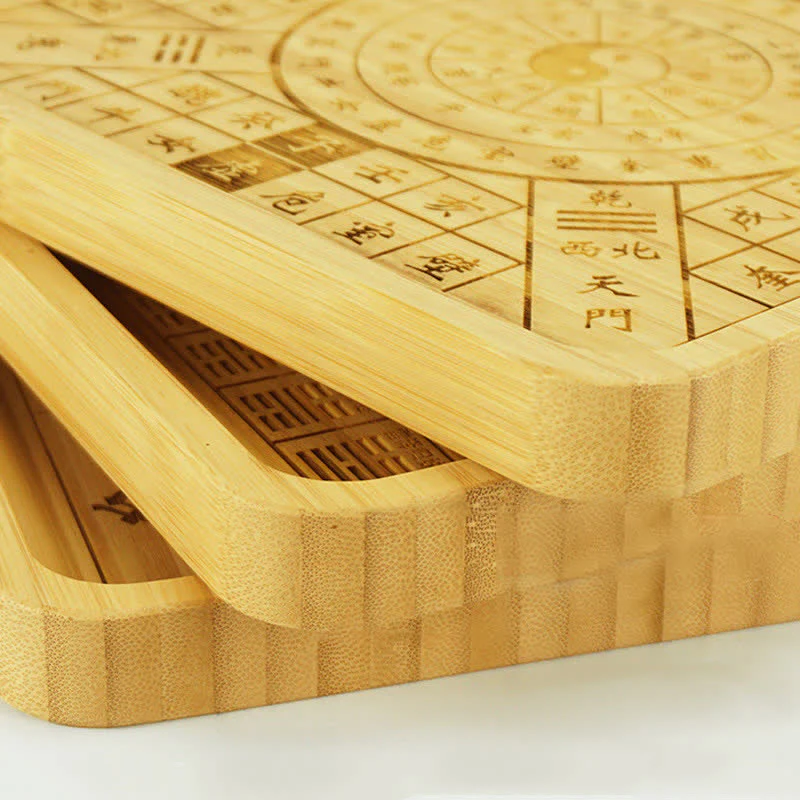 Buddha Stones Feng Shui Bamboo Bagua Map Harmony Energy Map