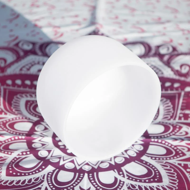 Buddha Stones Tibetan Crystal Sound Bowl Handcrafted for Yoga Healing and Meditation Singing Bowl