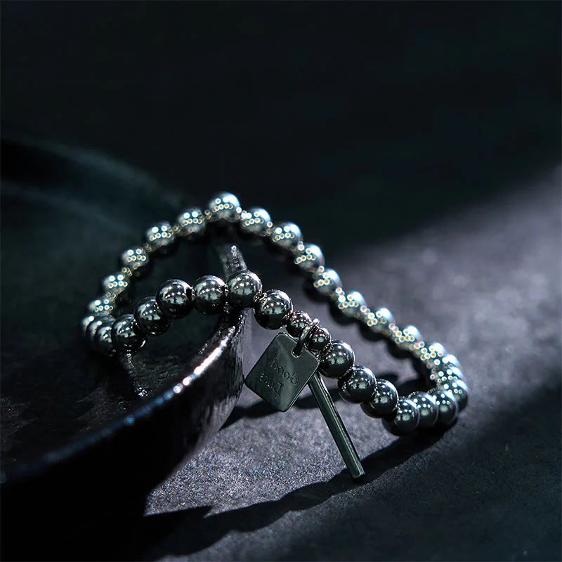 Buddha Stones Titanium Steel Good Luck Balance Bracelet