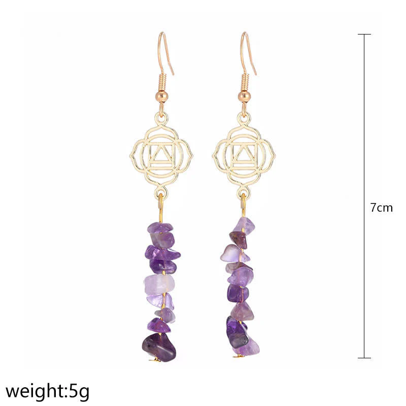 Healing Crystals Zen Cairn Confidence Earrings (Extra 30% Off | USE CODE: FS30)