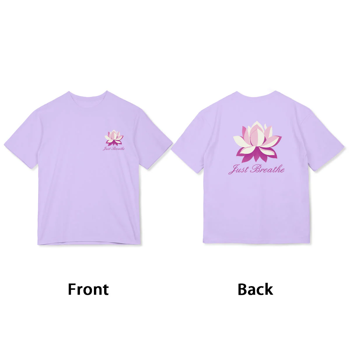 Buddha Stones Lotus Just Breathe Tee T-shirt