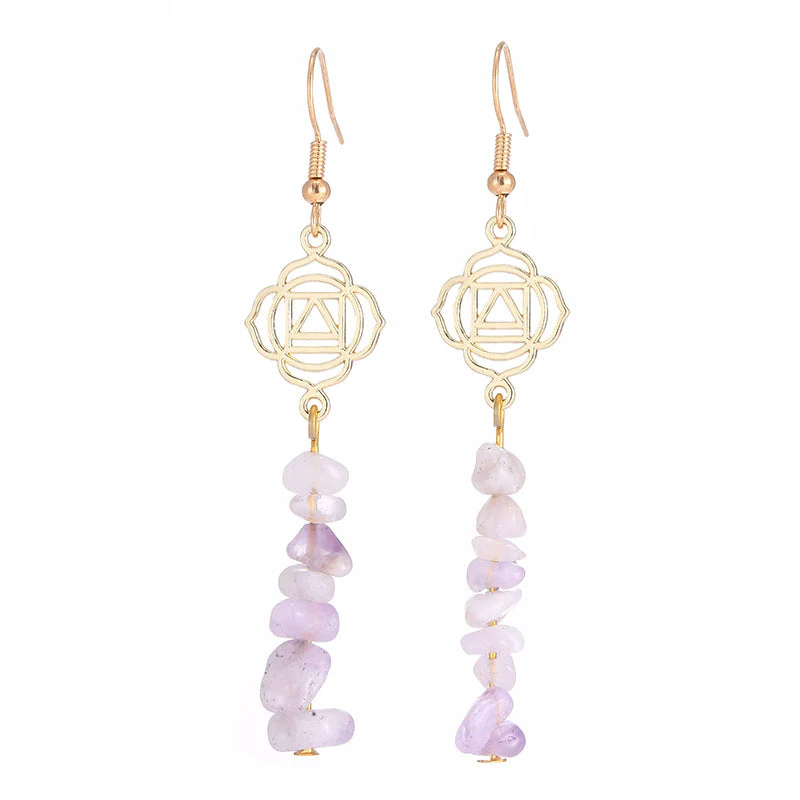 Healing Crystals Zen Cairn Confidence Earrings (Extra 30% Off | USE CODE: FS30)