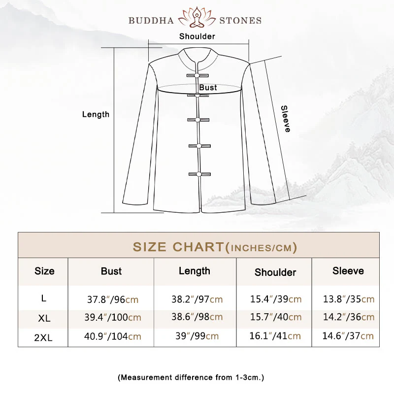 Buddha Stones Women's Flower Embroidery Frog-Button Shirt Dress Wide Leg Pants