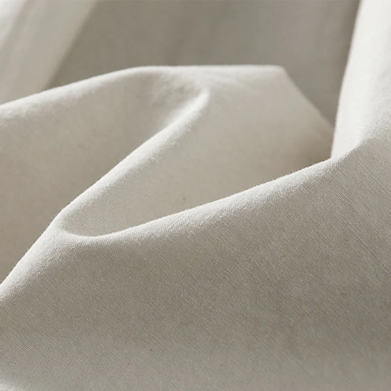 Buddha Stones Casual Plaid Pleats Buttons Design Long Sleeve Cotton Midi Dress With Pockets