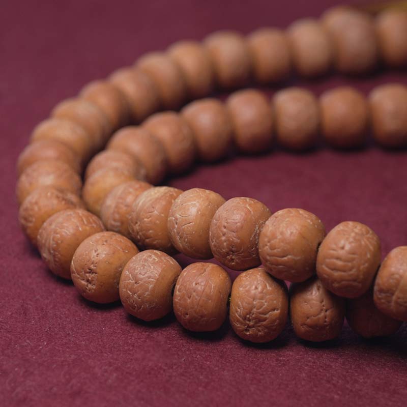 Buddha Stones 108 Mala Beads Bodhi Seed Dzi Bead Peace Tassel Bracelet
