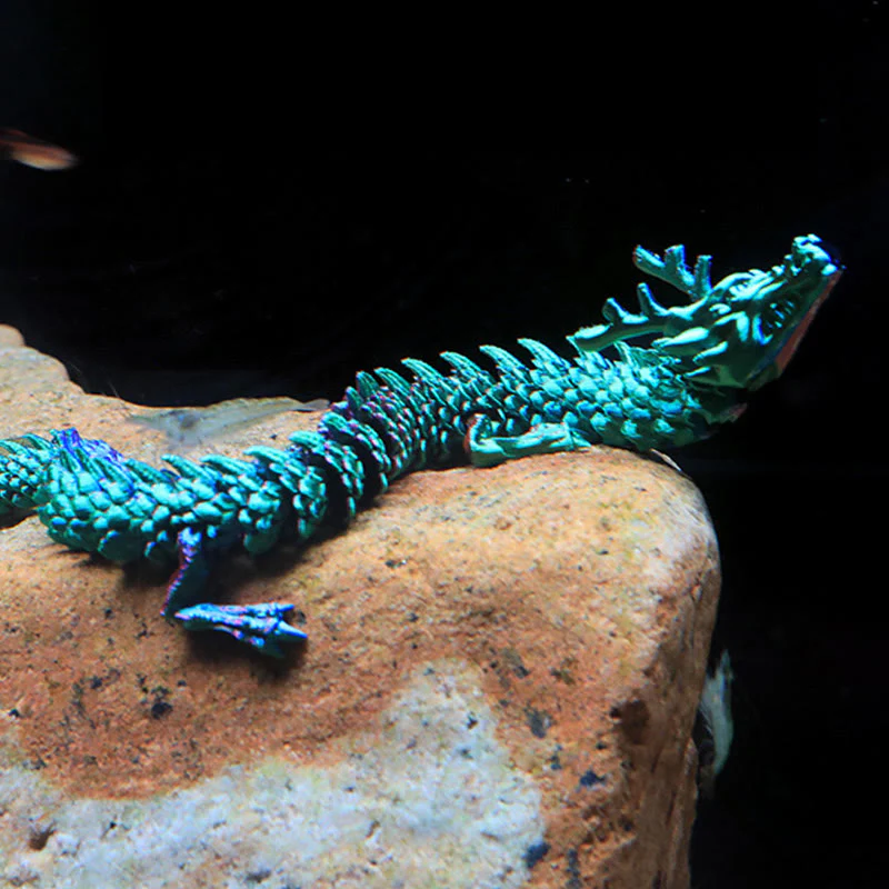 Buddha Stones Feng Shui Dragon Luminous 3D Printed Dragon Luck Success Home Decoration