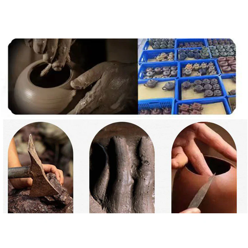 Buddha Stones Yixing Semi-handmade Yellow Green Purple Clay Kung Fu Teapot 240ml