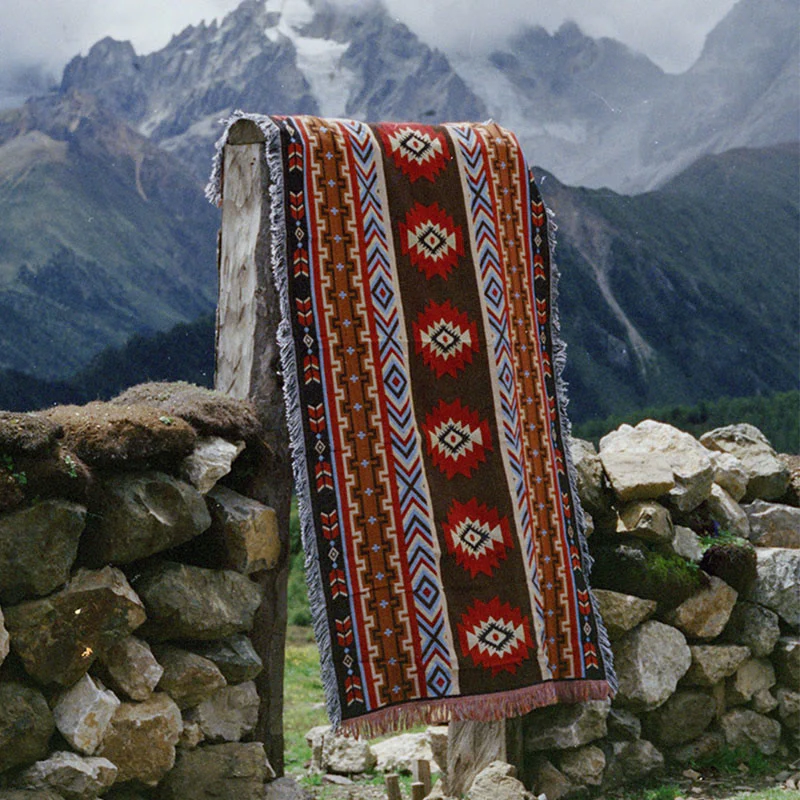 Buddha Stones Geometric Warm Comfortable Camping Home Office Bed Blanket