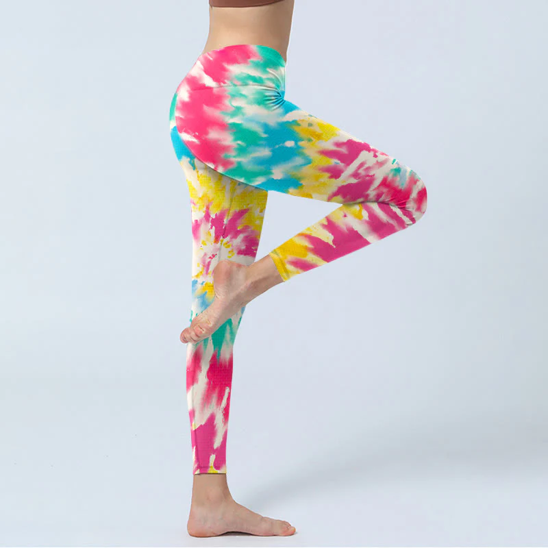 Buddha Stones Spiral Shape Print Exercise Leggings Women's Yoga Pants