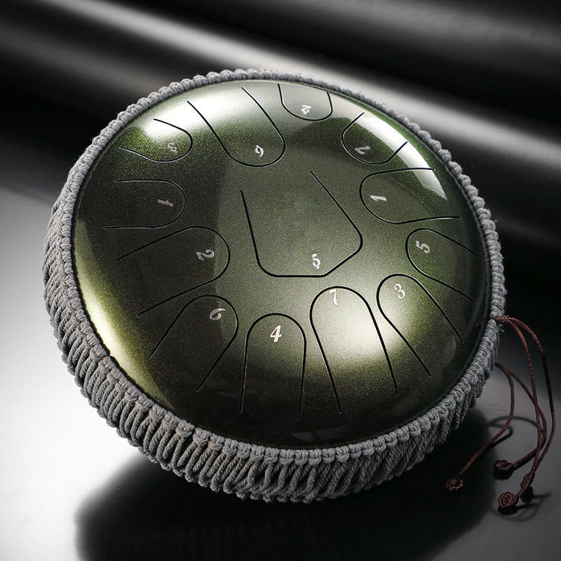 Buddha Stones Steel Tongue Drum Sound Healing Meditation Drum Kit 13 Note 12 Inch Percussion Instrument