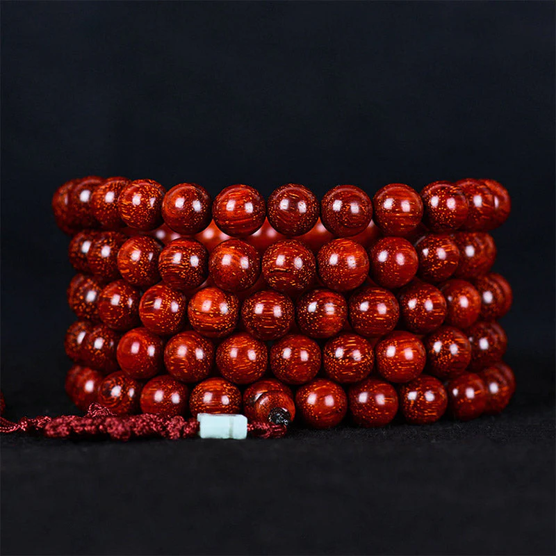 Tibetan Small Leaf Red Sandalwood Balance Bracelet (Extra 30% Off | USE CODE: FS30)