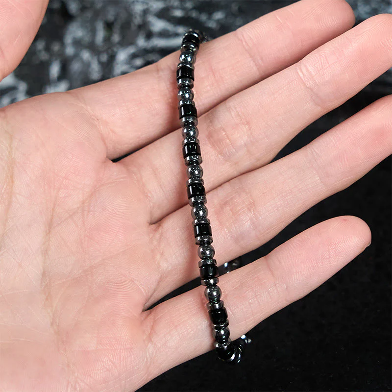 Buddha Stones Natural Hematite Beads Powerful Bracelet