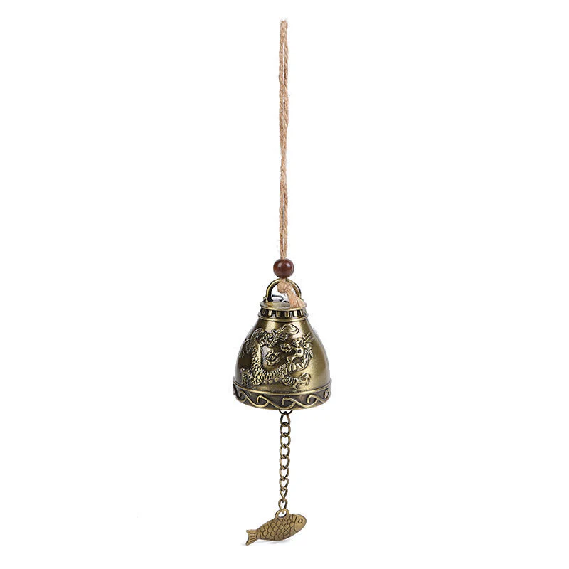 Buddha Stones Feng Shui Buddha Koi Fish Dragon Elephant Wind Chime Bell Luck Wall Hanging Decoration
