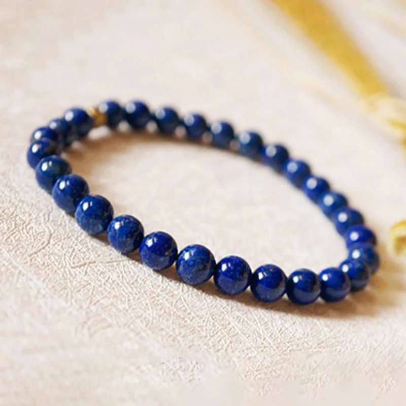 Buddha Stones 4mm Ultra-thin Lazurite Beads Self Care Bracelet