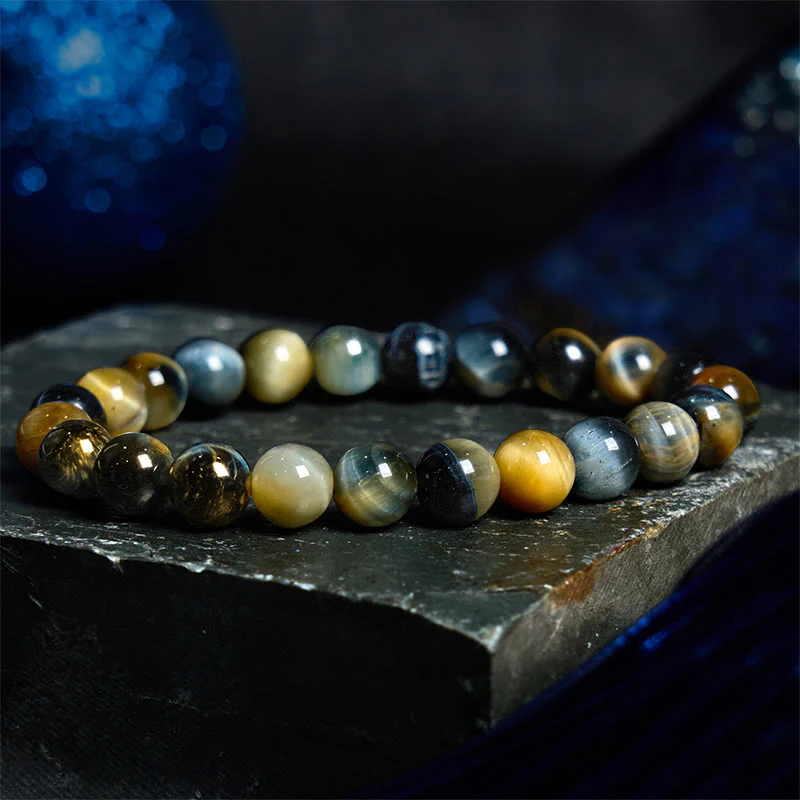 Buddha Stones Various Tiger Eye Confidence Bracelet