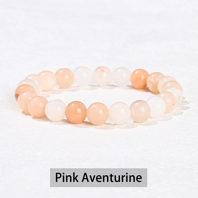 Buddha Stones Various Crystal Stone Amethyst Green Aventurine Rose Quartz Healing Bracelet