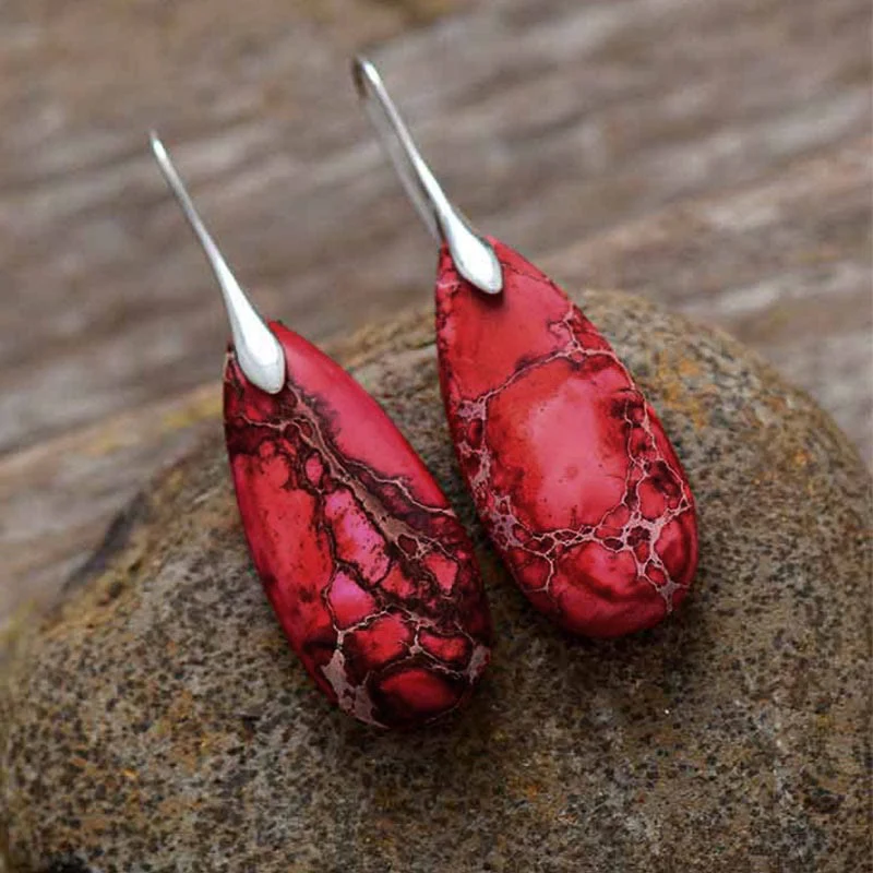 Emperor Stone Healing Crystal Earrings