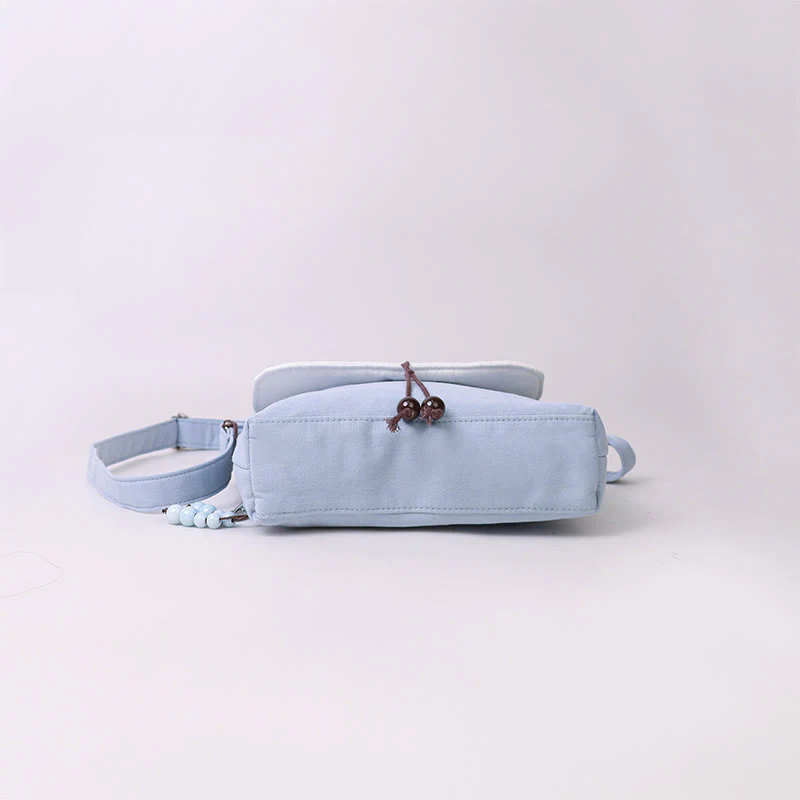 Buddha Stones Embroidered Camellia Epiphyllum Gardenia Sakura Flowers Crossbody Bag Shoulder Bag Cellphone Bag